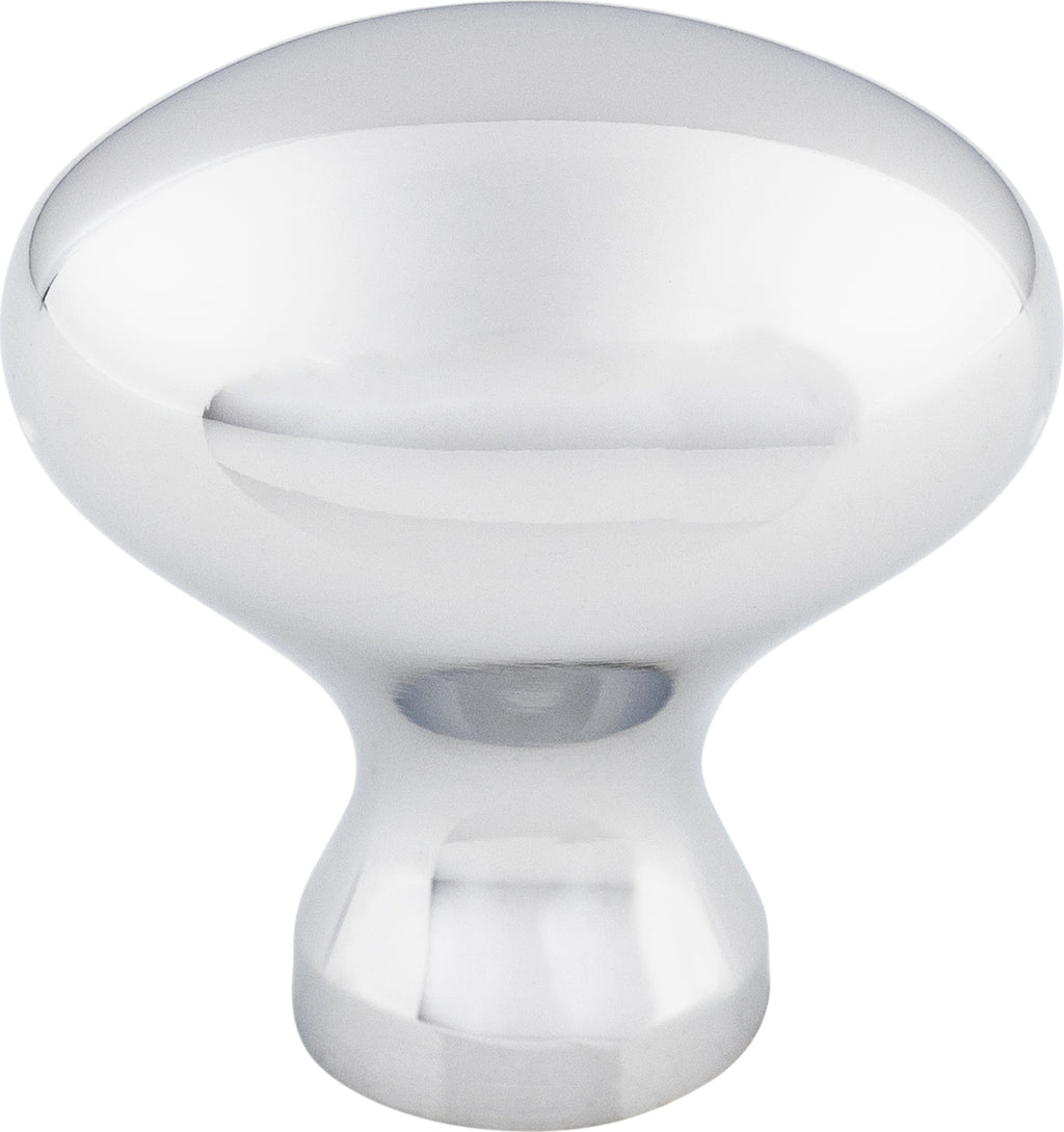 Top Knobs Egg Series 1-1/4"L Knob, Polished Chrome