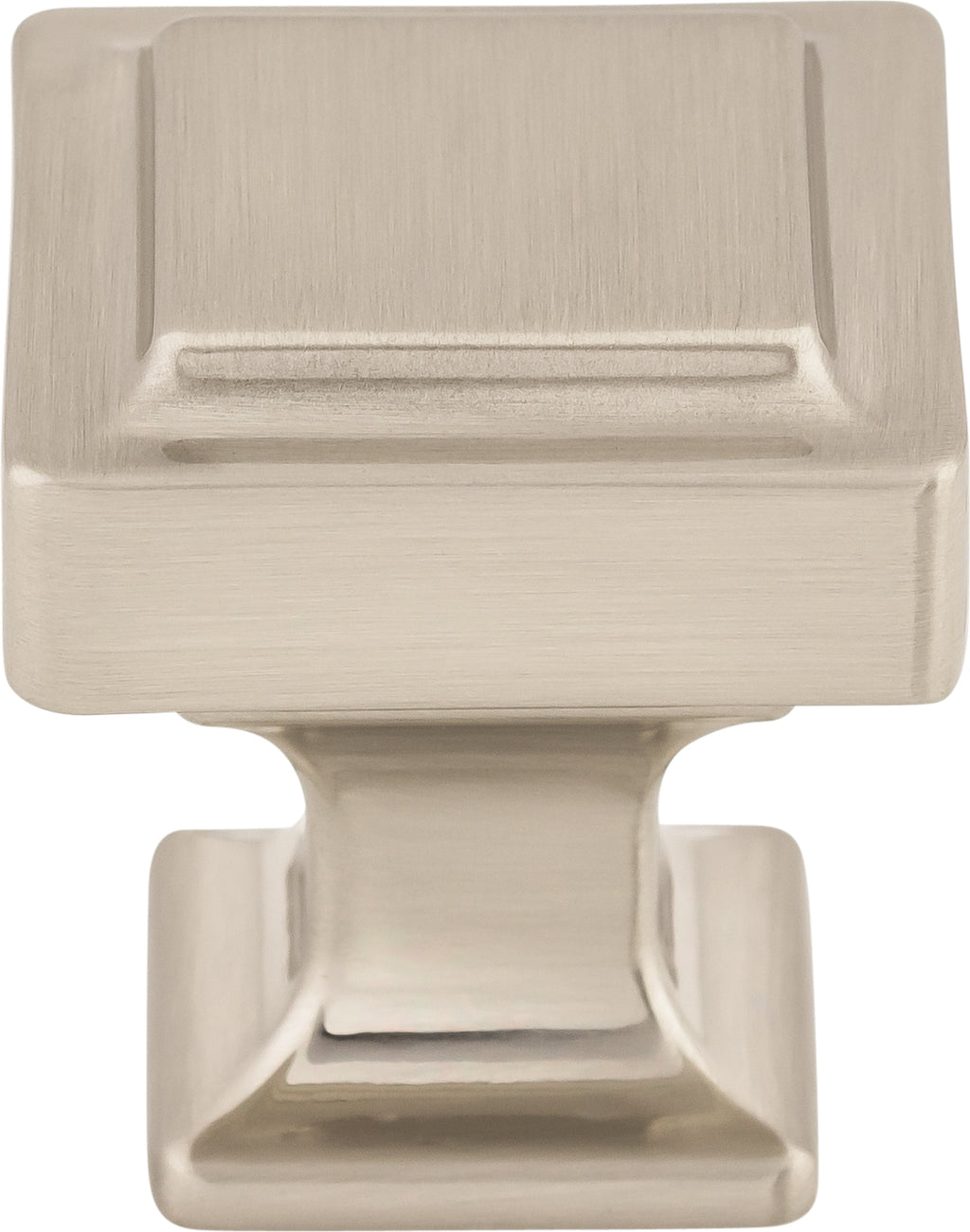 Top Knobs Ascendra Series 1-1/8"L Knob, Brushed Satin Nickel