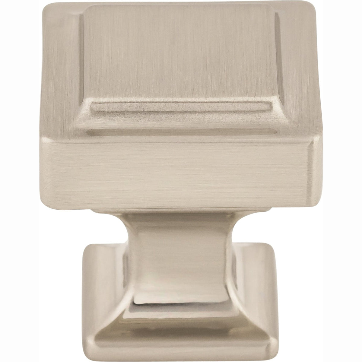 Top Knobs Ascendra Series 1-1/8"L Knob, Brushed Satin Nickel