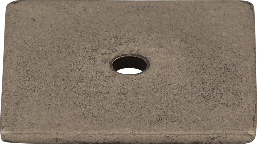 Top Knobs Square Series 1-1/4"L Backplate, Pewter Antique