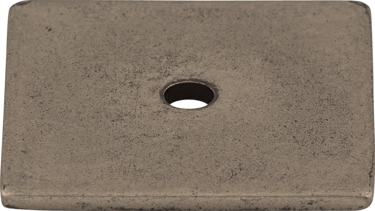 Top Knobs Square Series 1-1/4"L Backplate, Pewter Antique