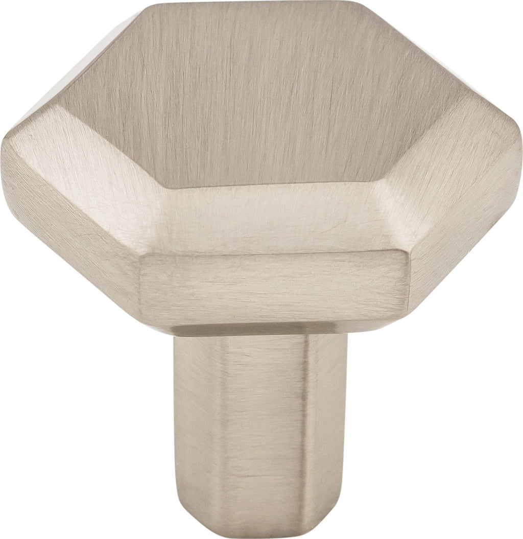 Top Knobs Lydia Series 1-1/8"L Knob, Brushed Satin Nickel