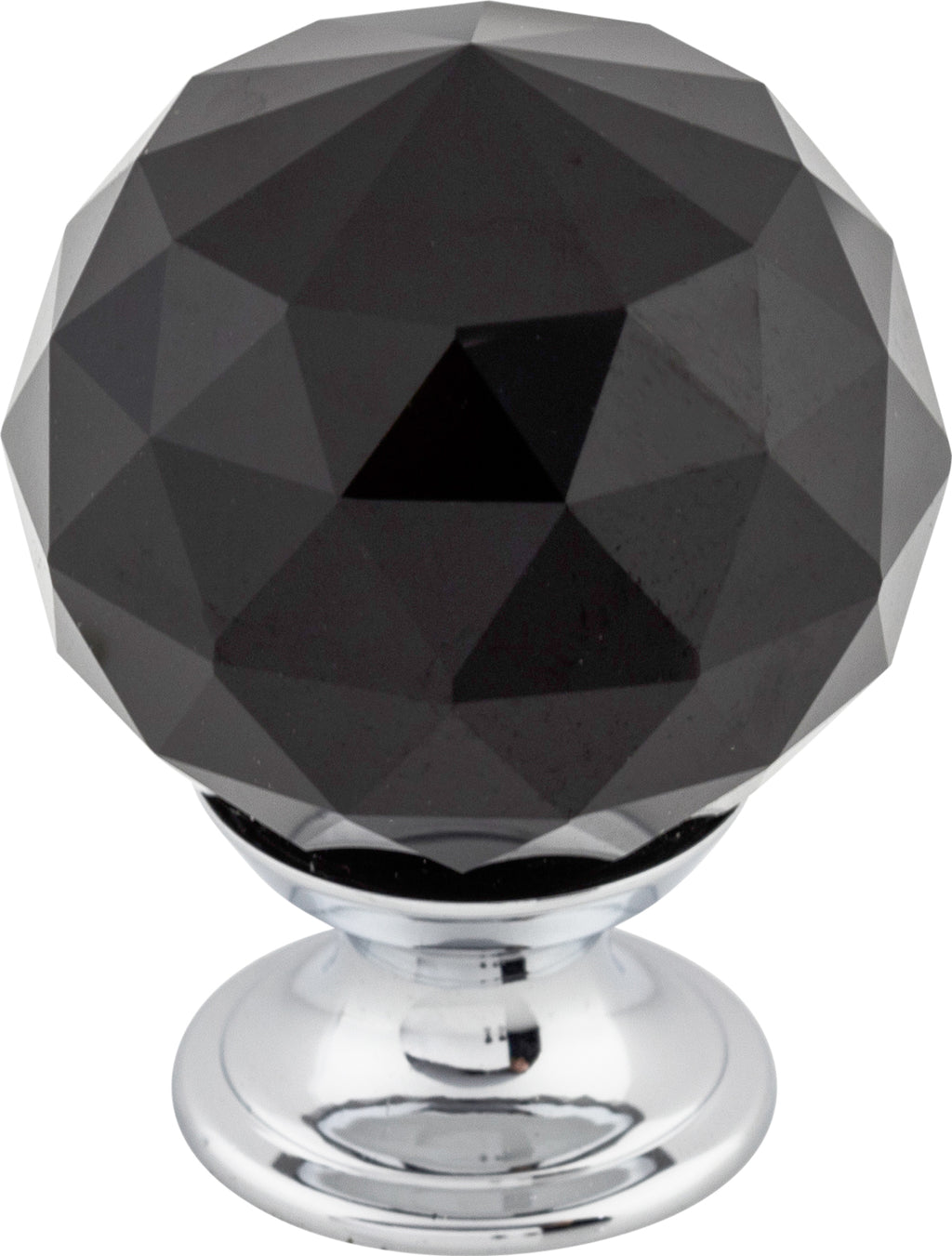 Top Knobs Black Crystal Series 1-3/8"L Knob, 
