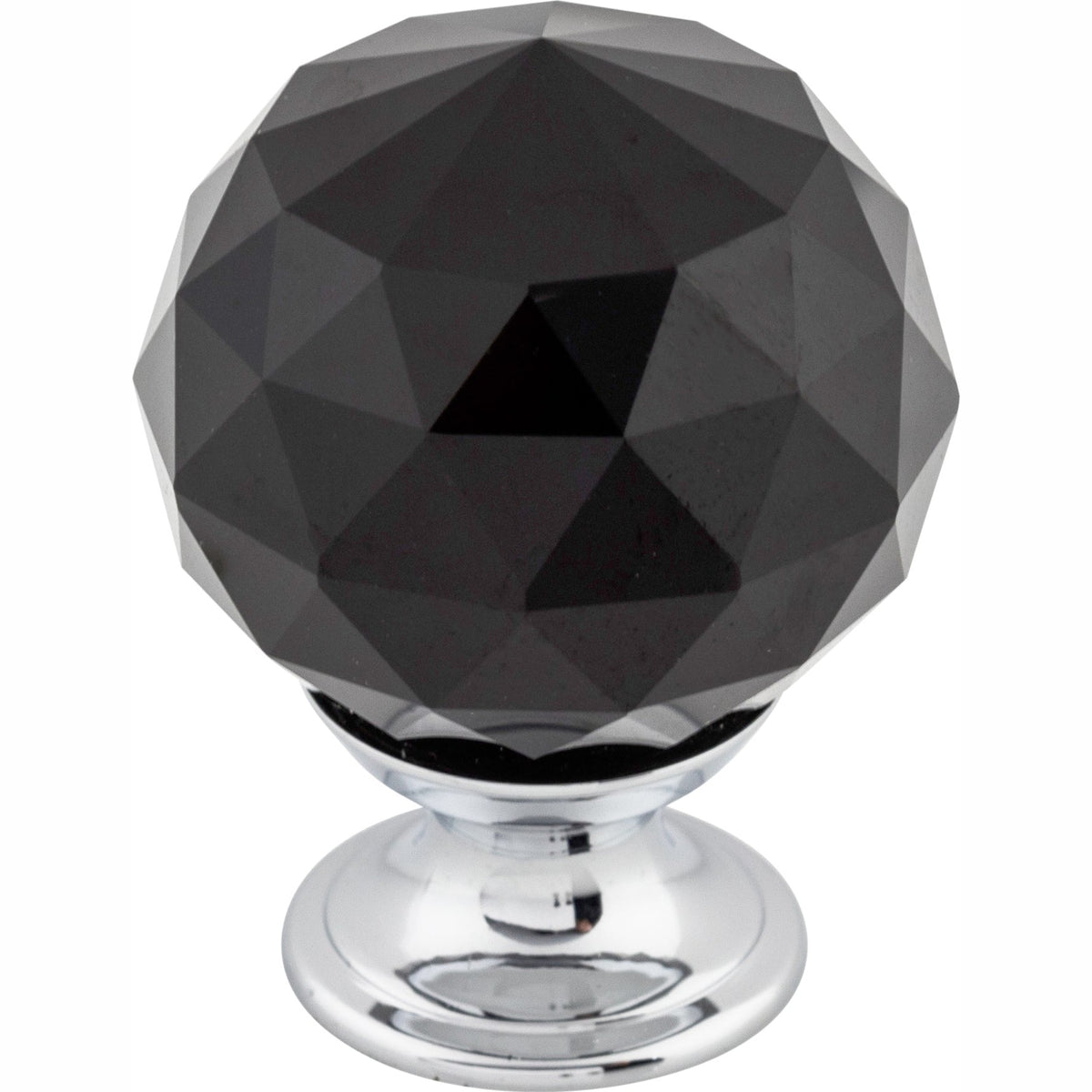 Top Knobs Black Crystal Series 1-3/8"L Knob, 