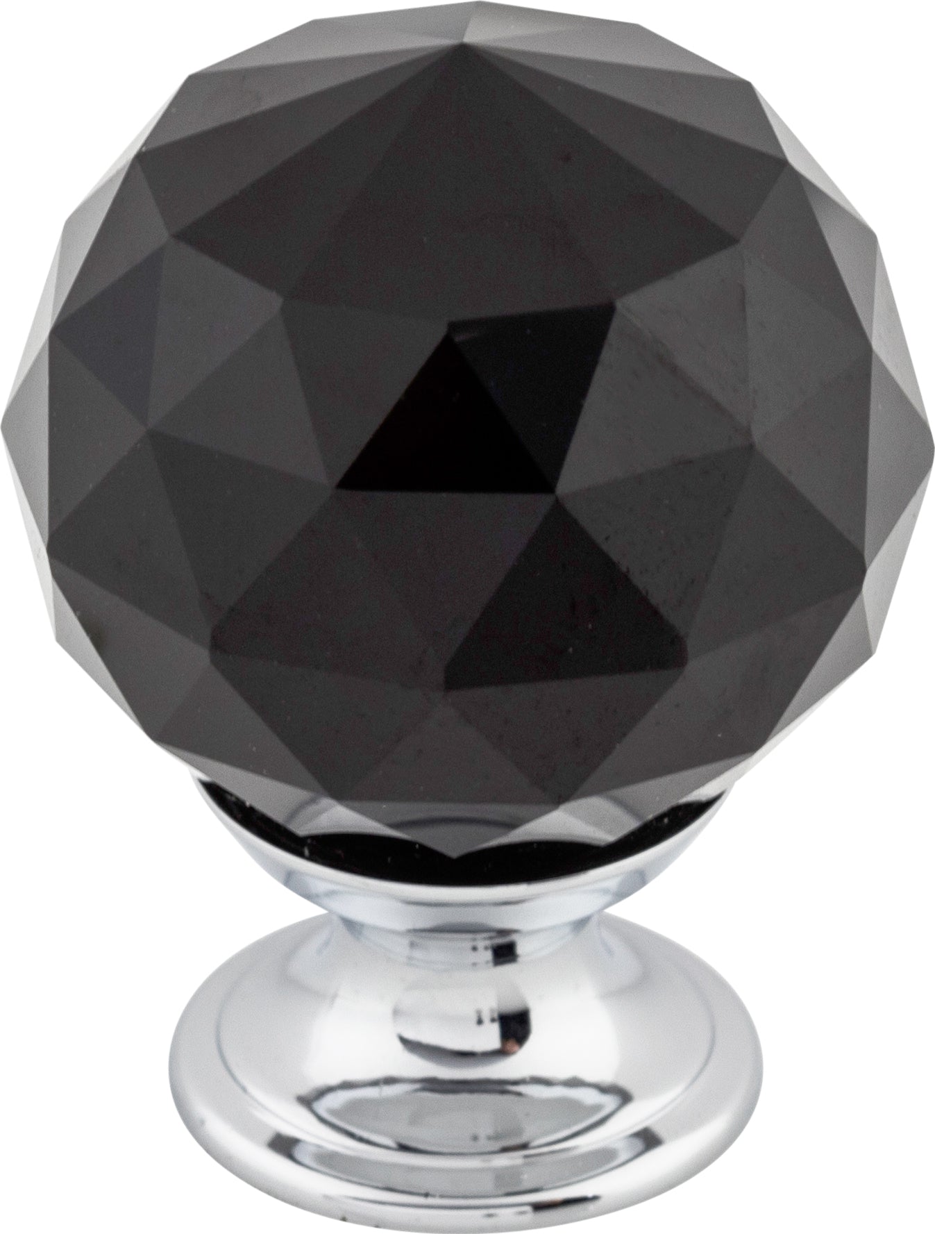 Top Knobs Black Crystal Series 1-3/8"L Knob, 
