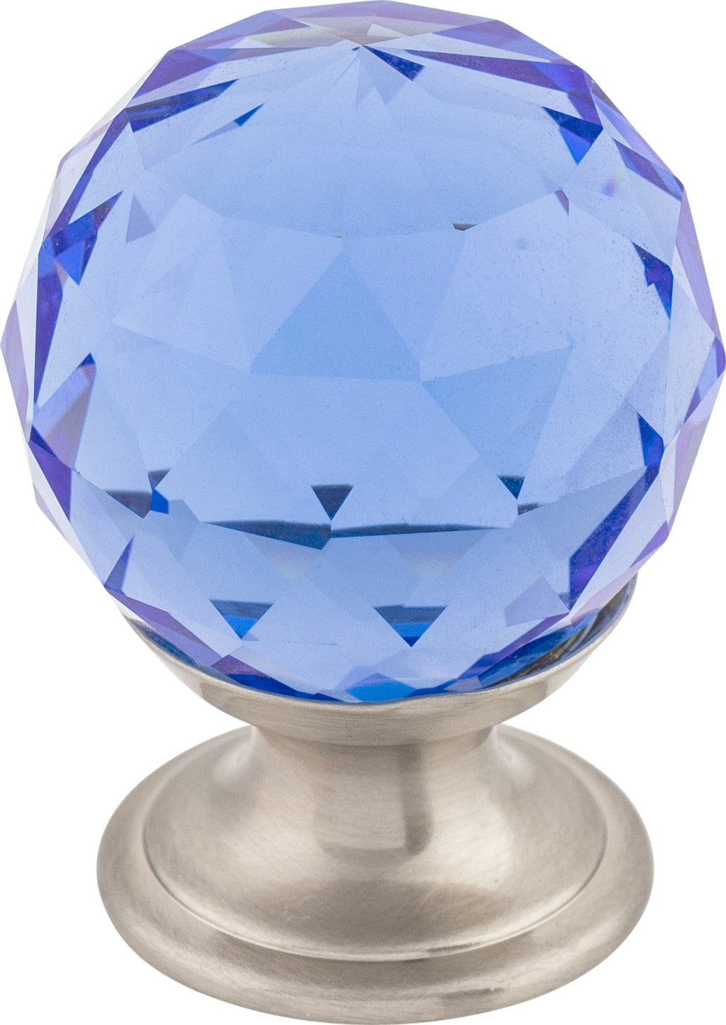 Top Knobs Blue Crystal Series 1-1/8"L Knob, 