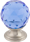 Top Knobs Blue Crystal Series 1-1/8"L Knob, 