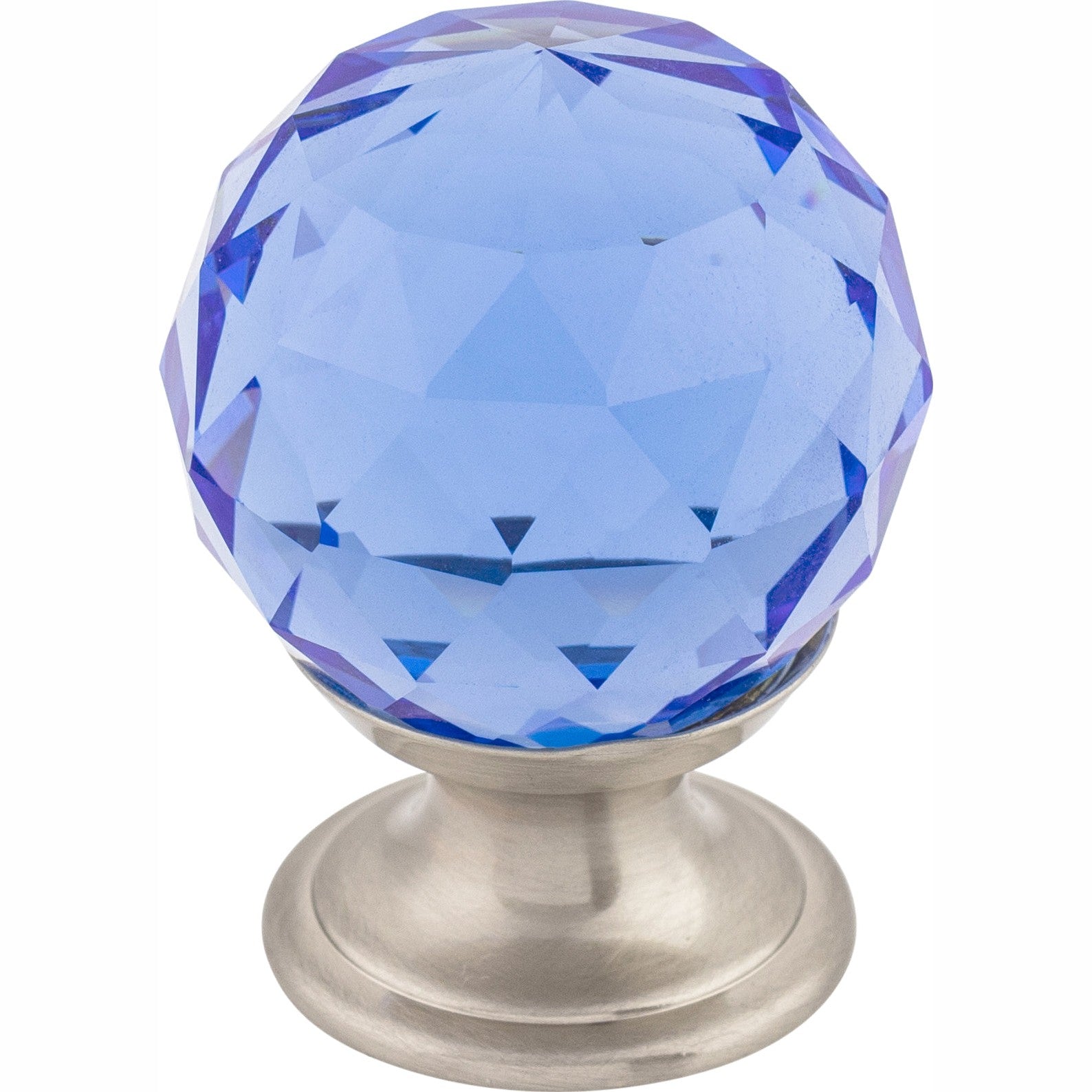 Top Knobs Blue Crystal Series 1-1/8"L Knob, 