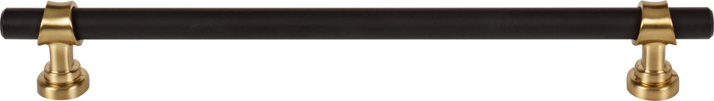 Top Knobs Bit Series 8-13/16"(223mm) CC Pull, Flat Black and Honey Bronze