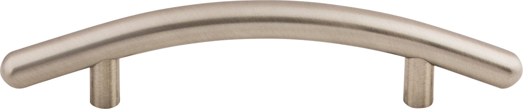 Top Knobs Curved Series 3-3/4"(95mm) CC Bar Pull, Brushed Satin Nickel