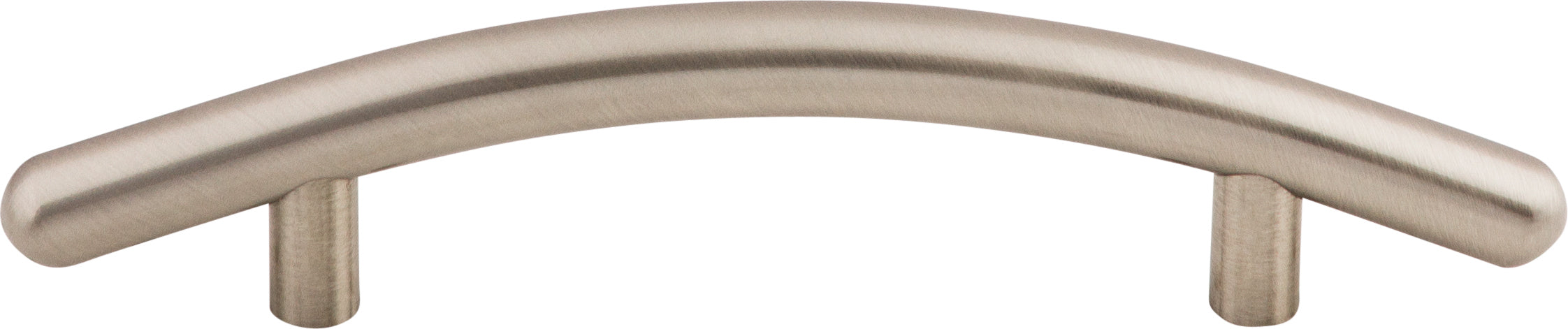 Top Knobs Curved Series 3-3/4"(95mm) CC Bar Pull, Brushed Satin Nickel