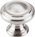 Top Knobs Dome Series 1-1/8"L Knob, Brushed Satin Nickel