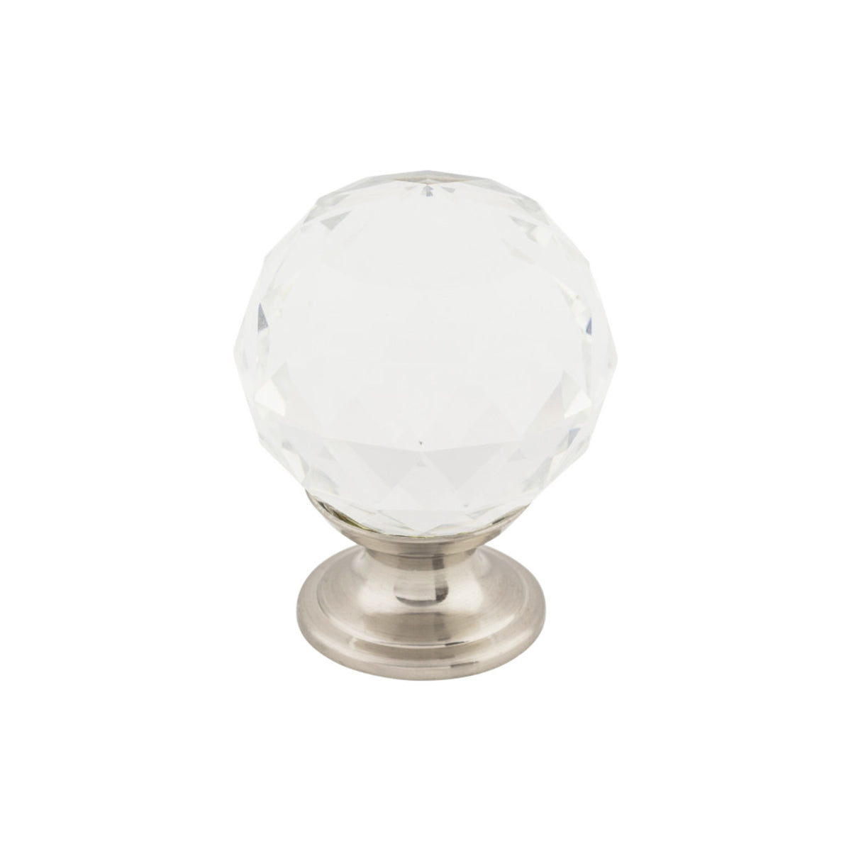 Clear Crystal 1 3/8" Diameter Round Knob