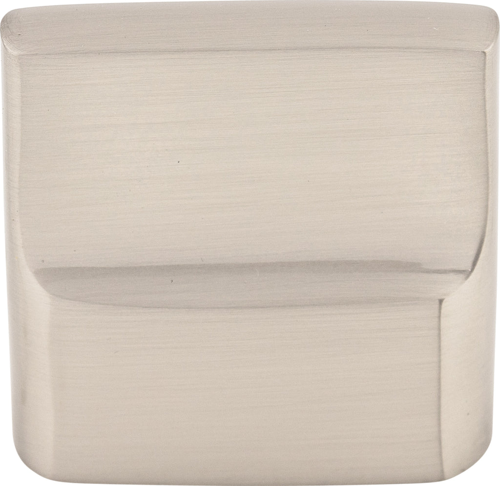 Top Knobs Aspen II Flat Sided Series 7/8"(23mm) CC Knob, Brushed Satin Nickel