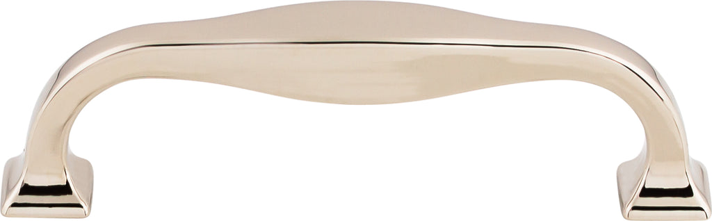Top Knobs Contour Series 3-3/4"(95mm) CC Pull, Polished Nickel