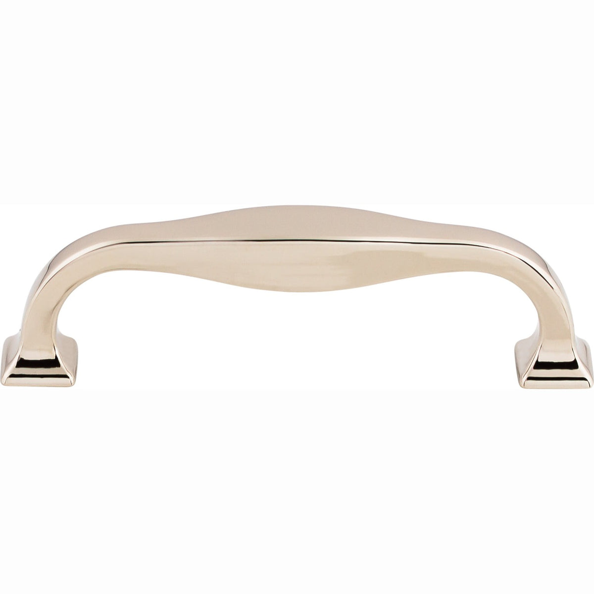 Top Knobs Contour Series 3-3/4"(95mm) CC Pull, Polished Nickel