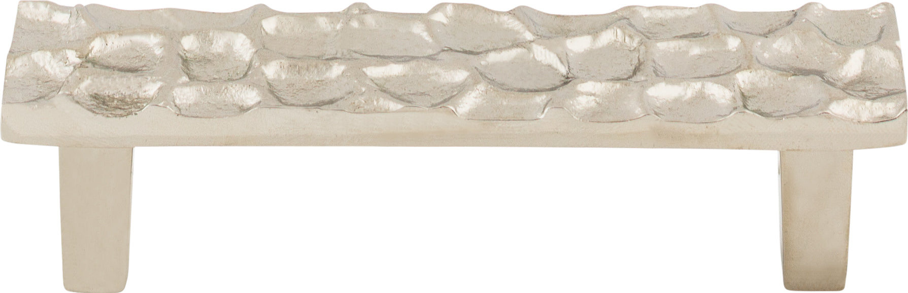 Top Knobs Cobblestone Series 3-3/4"(95mm) CC Pull, Polished Nickel