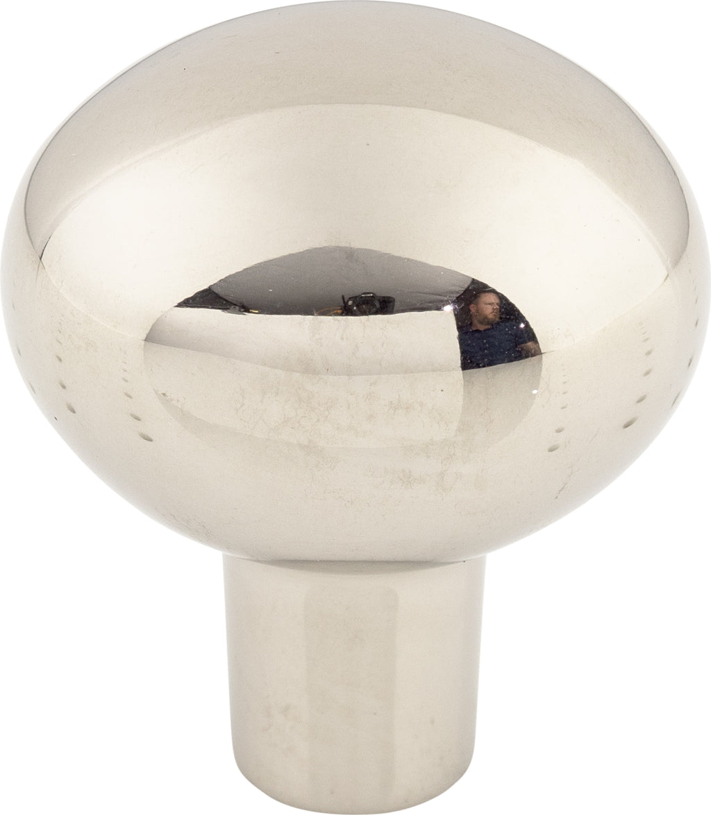 Top Knobs Aspen II Egg Series 1-7/16"L Egg Knob, Polished Nickel