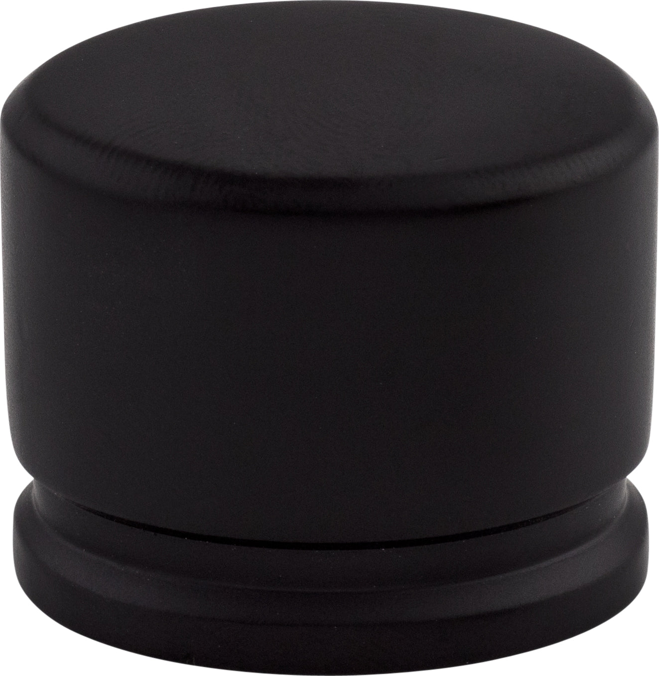 Top Knobs Oval Series 1-3/8"L Knob, Flat Black