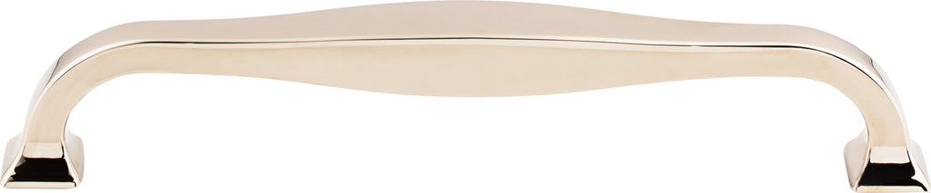 Top Knobs Contour Series 6-5/16"(160mm) CC Pull, Polished Nickel