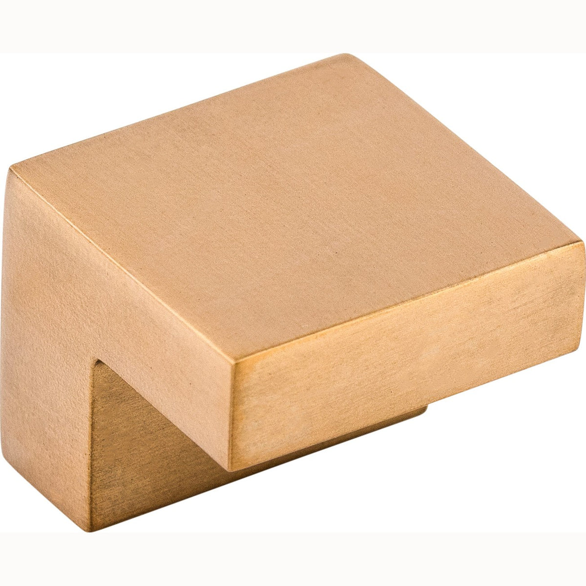Top Knobs Square Series 1"L Knob, Brushed Bronze