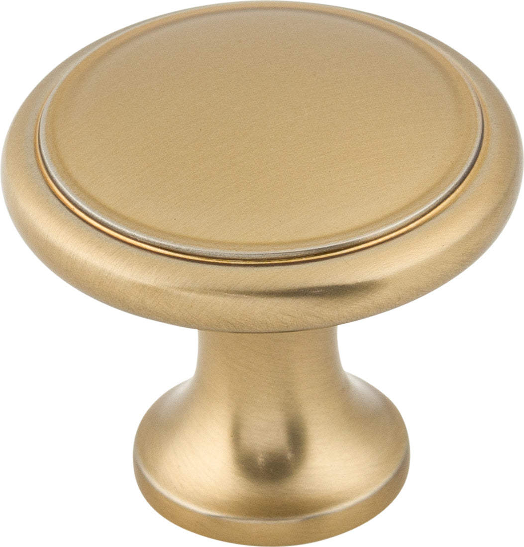Top Knobs Ringed Series 1-1/8"L Knob, Honey Bronze