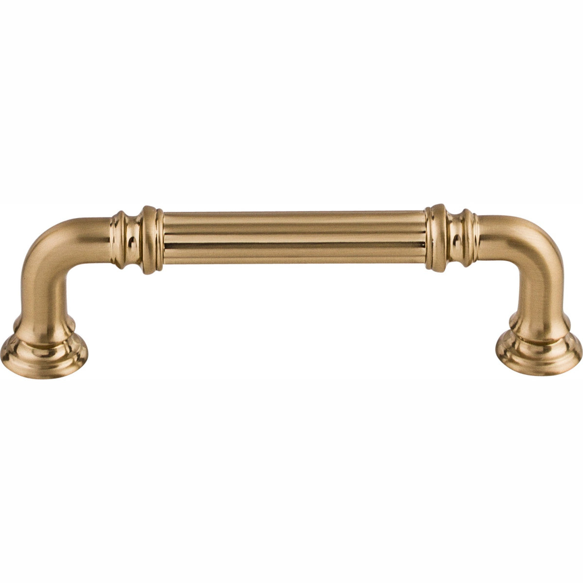 Top Knobs Reeded Series 3-3/4"(95mm) CC Pull, Honey Bronze