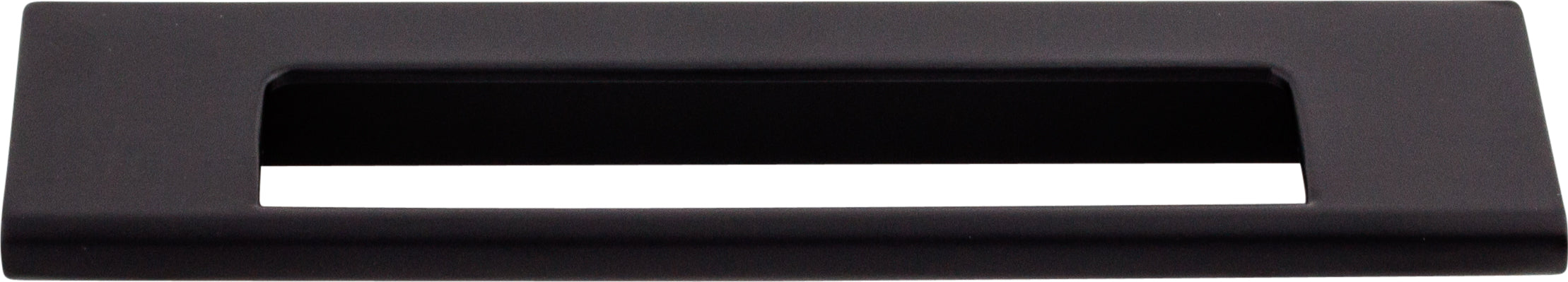 Top Knobs Europa Series 5"(127mm) CC Cut Out Tab Pull, Flat Black