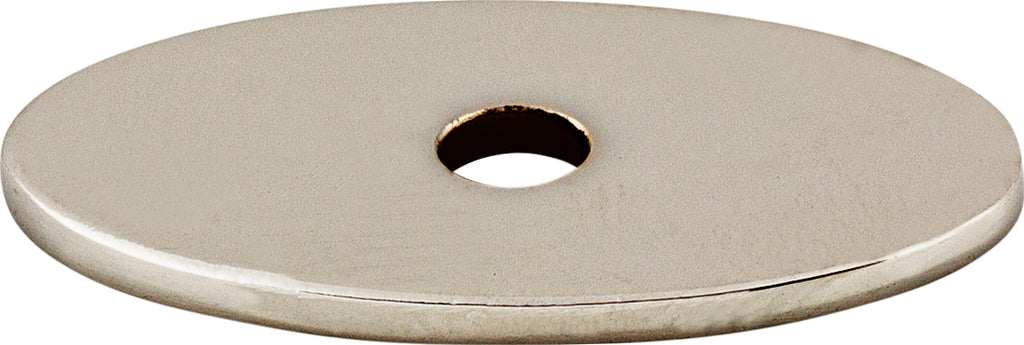 Top Knobs Oval Series 1-1/4"L Backplate, Polished Nickel
