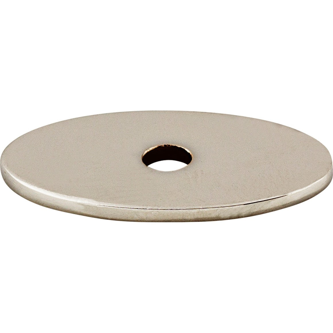 Top Knobs Oval Series 1-1/4"L Backplate, Polished Nickel