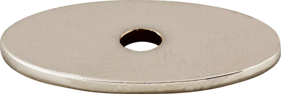 Top Knobs Oval Series 1-1/4"L Backplate, Polished Nickel