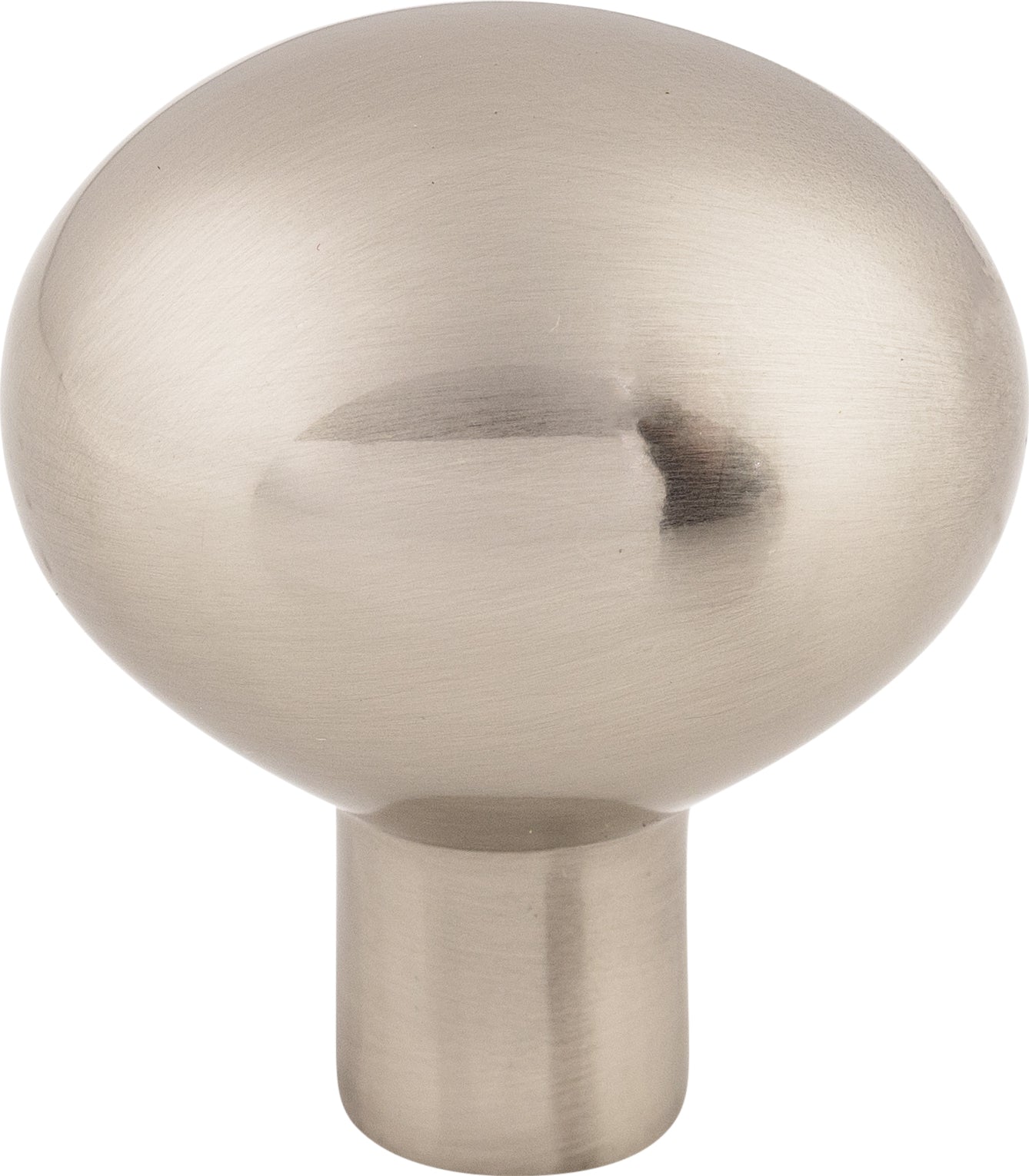 Top Knobs Aspen II Egg Series 1-7/16"L Egg Knob, Brushed Satin Nickel