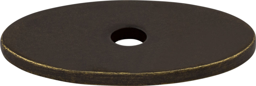 Top Knobs Oval Series 1-1/4"L Backplate, German Bronze