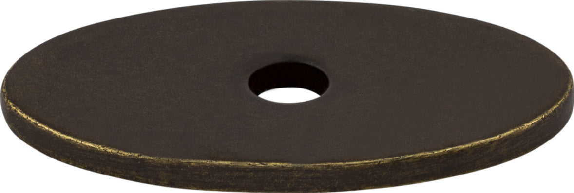 Top Knobs Oval Series 1-1/4"L Backplate, German Bronze