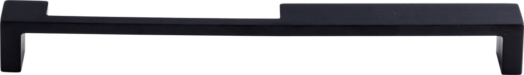 Top Knobs Modern Metro Series 9"(229mm) CC Notch Pull, Flat Black