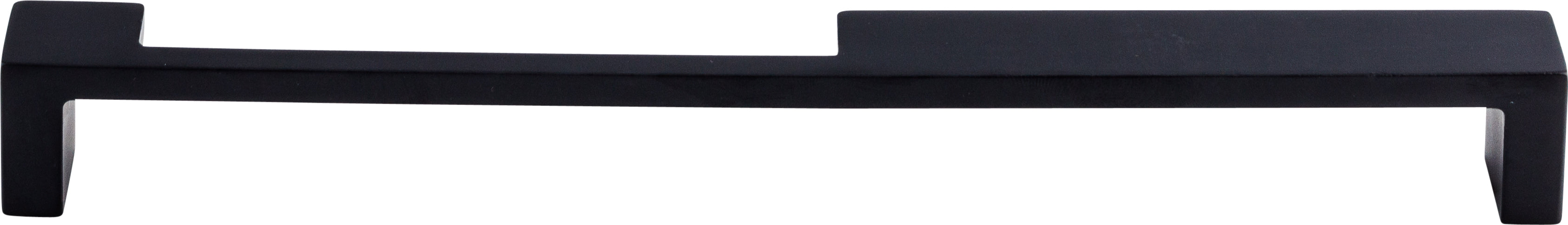 Top Knobs Modern Metro Series 9"(229mm) CC Notch Pull, Flat Black