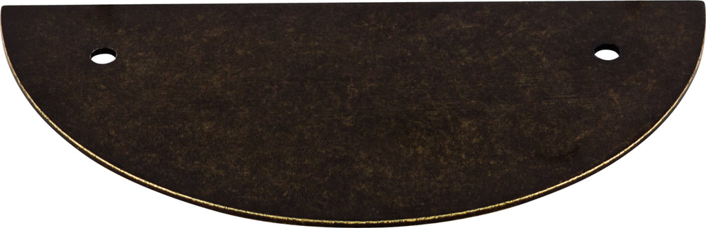 Top Knobs Half Circle Series 3-1/2"(89mm) CC Backplate, German Bronze