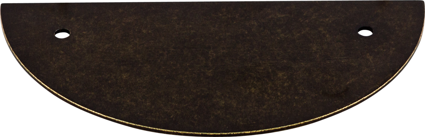 Top Knobs Half Circle Series 3-1/2"(89mm) CC Backplate, German Bronze