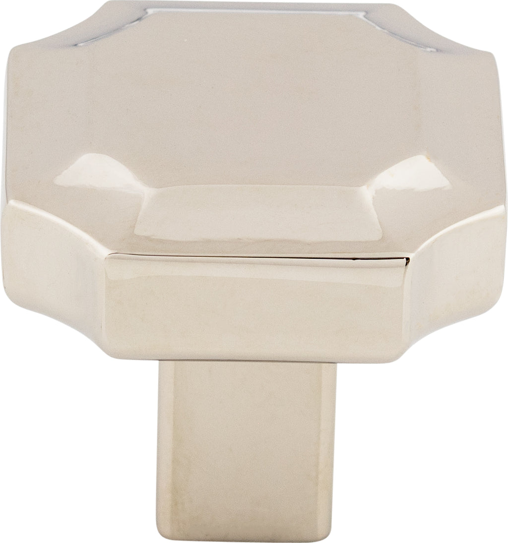 Top Knobs Davenport Series 1-1/4"L Knob, Polished Nickel