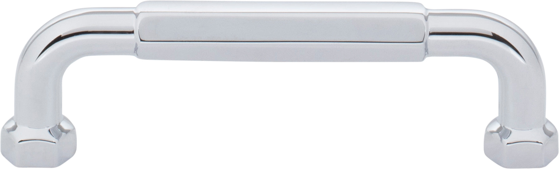 Top Knobs Dustin Series 3-3/4"(95mm) CC Pull, Polished Chrome