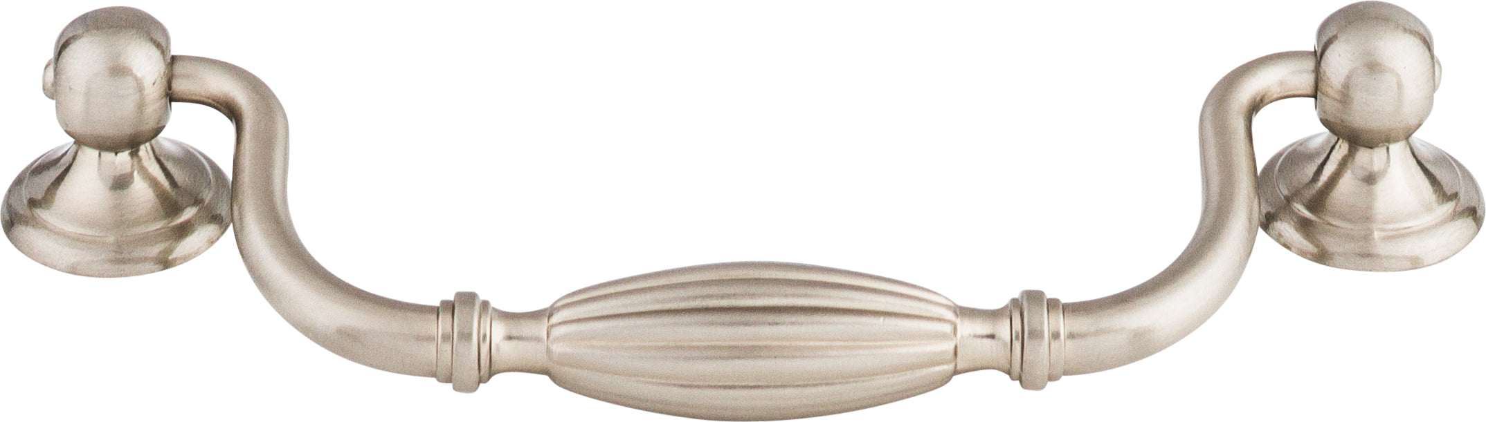 Top Knobs Tuscany Series 5-1/16"(128mm) CC Drop Pull, Brushed Satin Nickel