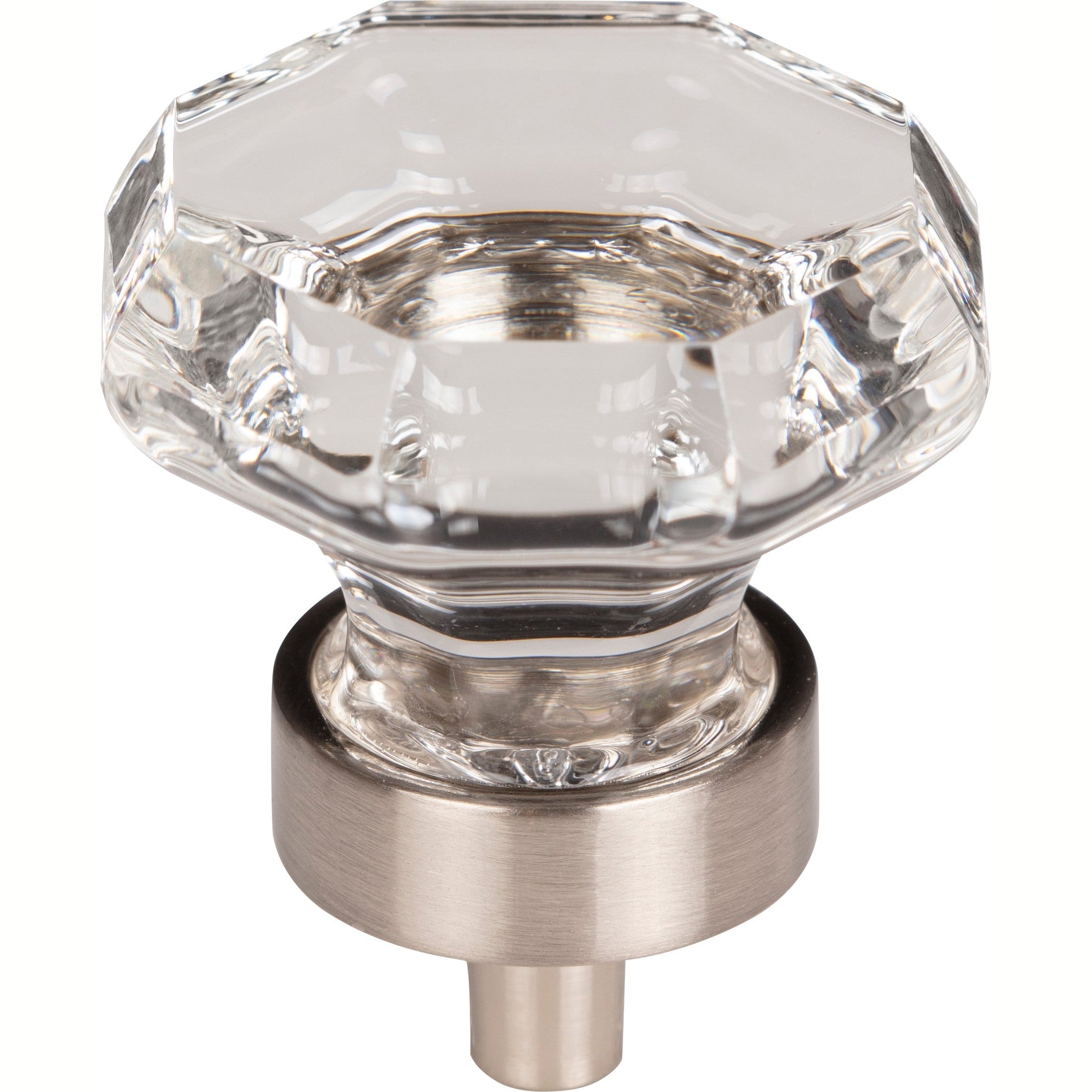 Top Knobs Clear Octagon Crystal Series 1-3/8"L Knob, 