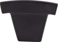 Top Knobs Arched Series 1-1/2"L Knob, Flat Black