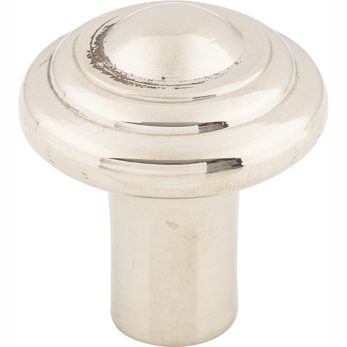 Top Knobs Aspen II Button Series 1-1/4"L Knob, Polished Nickel