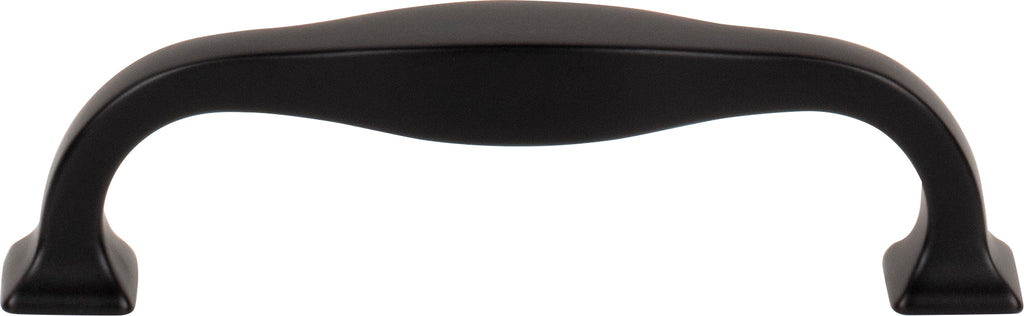 Top Knobs Contour Series 3-3/4"(95mm) CC Pull, Flat Black