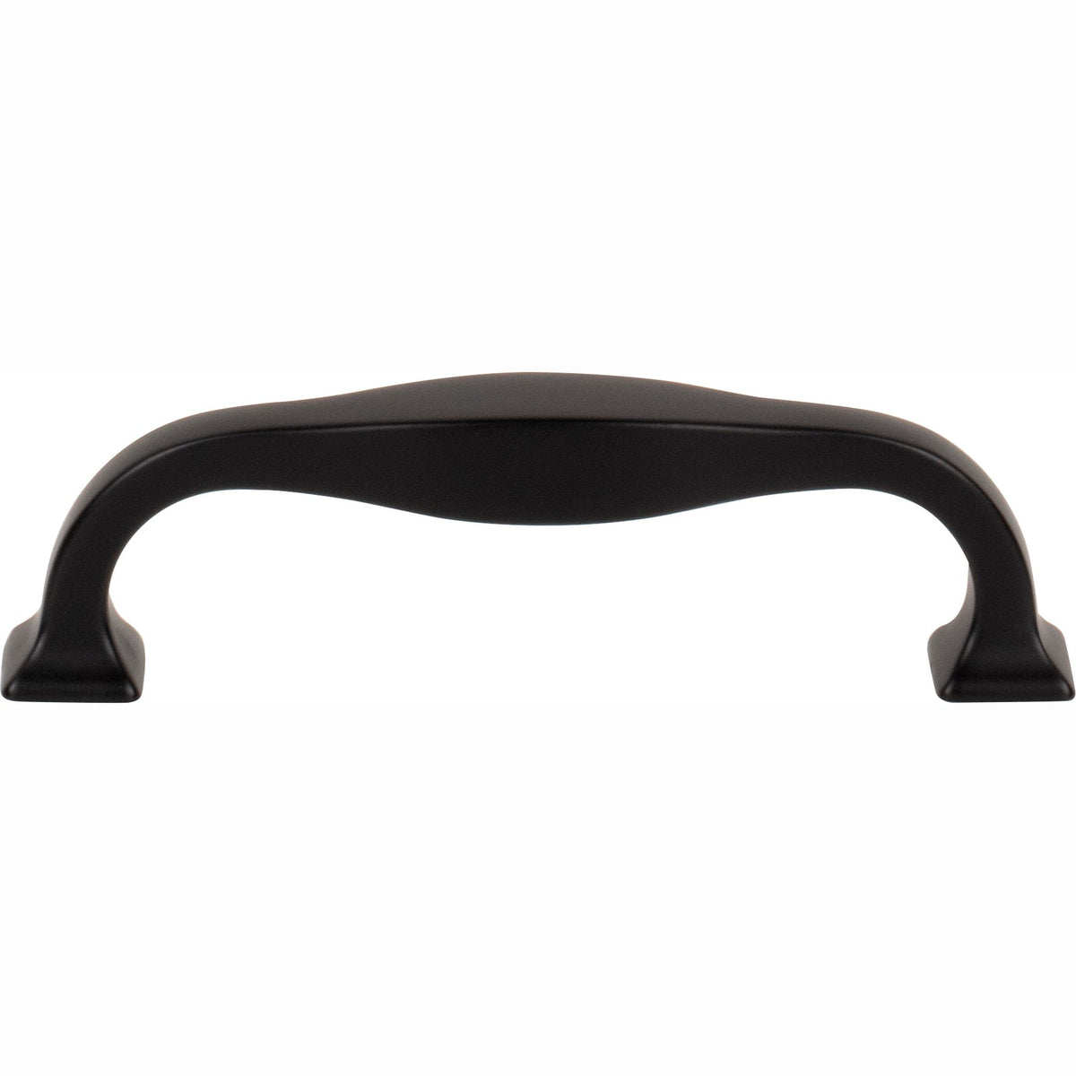 Top Knobs Contour Series 3-3/4"(95mm) CC Pull, Flat Black