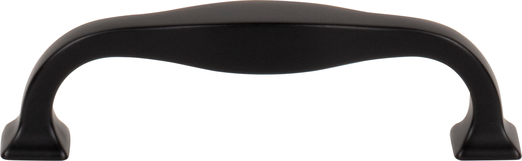 Top Knobs Contour Series 3-3/4"(95mm) CC Pull, Flat Black